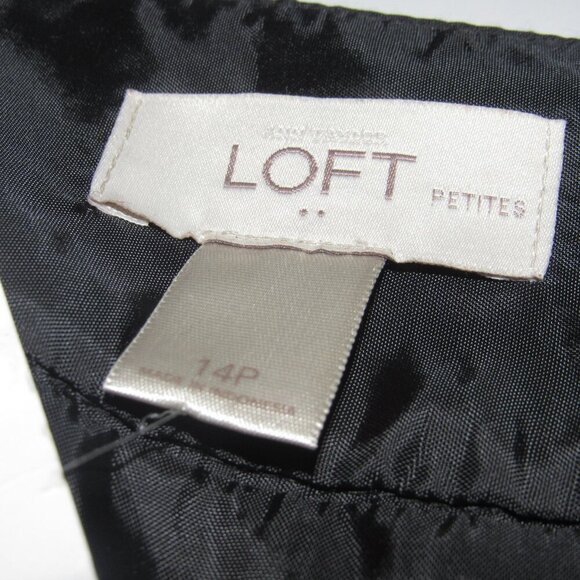 NWT LOFT Plaid Lined Mini Skirt Size 14P - Picture 3 of 4